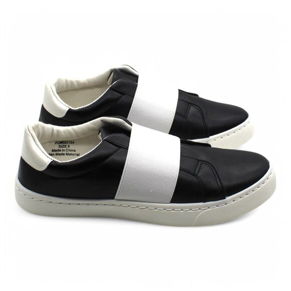 Journee Collection black/white Slip-on Shoe - Picture 2 of 8